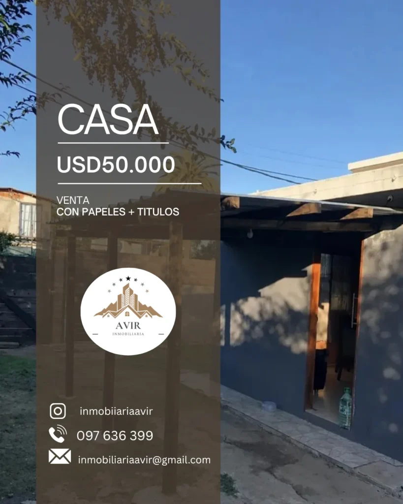 CASA en (venta) USD 50.000
