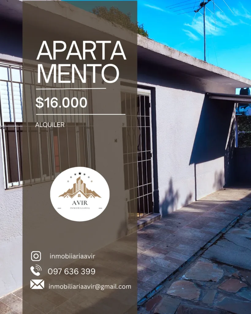 Apartamento $16.000 (Alquiler)