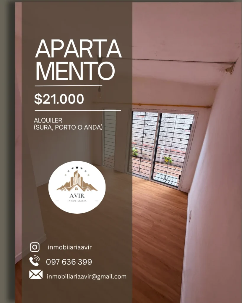 APARTAMENTO $21.000 (Alquiler) Monoambiente