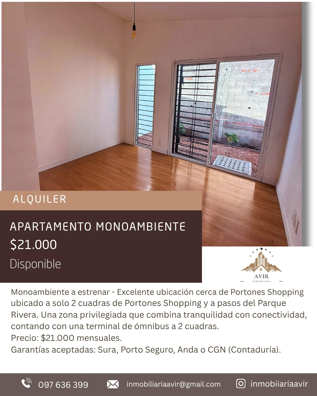 APARTAMENTO $21.000 (Alquiler) Monoambiente - Imagen 5